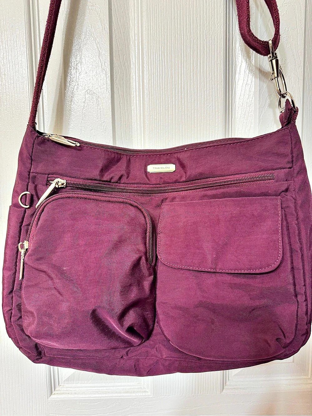 Travelon Anti-Theft Classic Crossbody Bag Purple